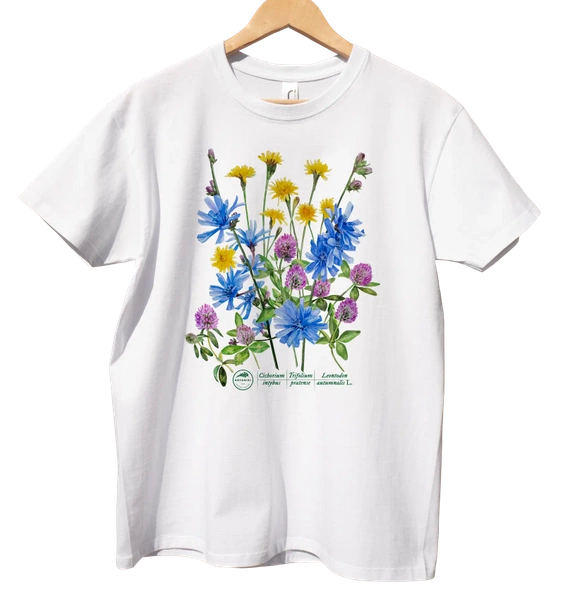 Kwiaty przydrożne — koszulka klasyczna bukiet