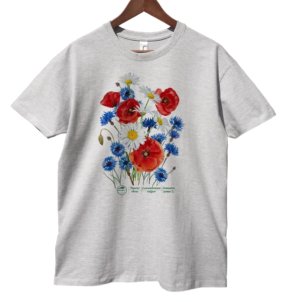 Polne kwiaty — koszulka klasyczna bukiet