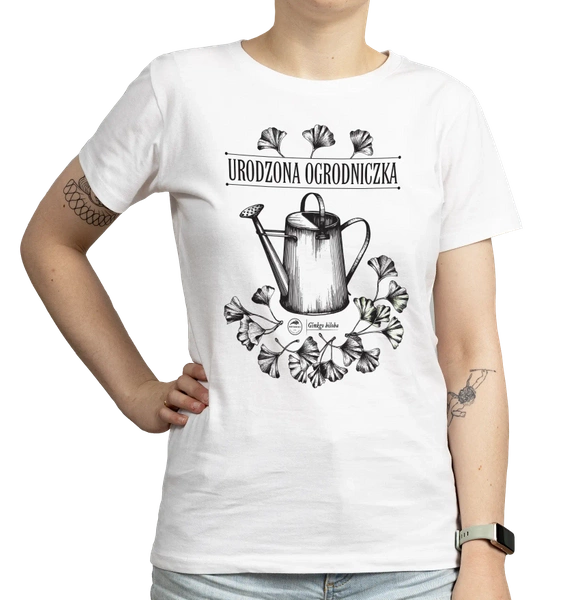 „Urodzona ogrodniczka” (konewka) — koszulka damska